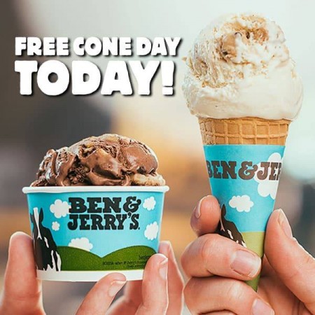 ben and jerry cone day